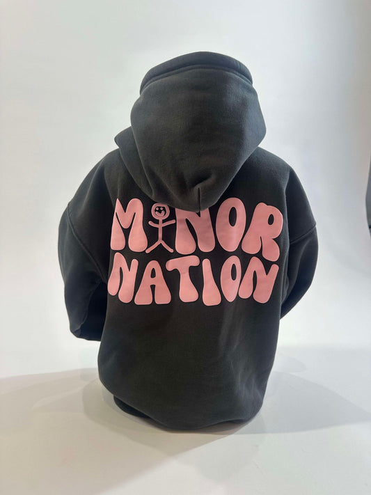 Offstage Hoodie Charcoal/Pink