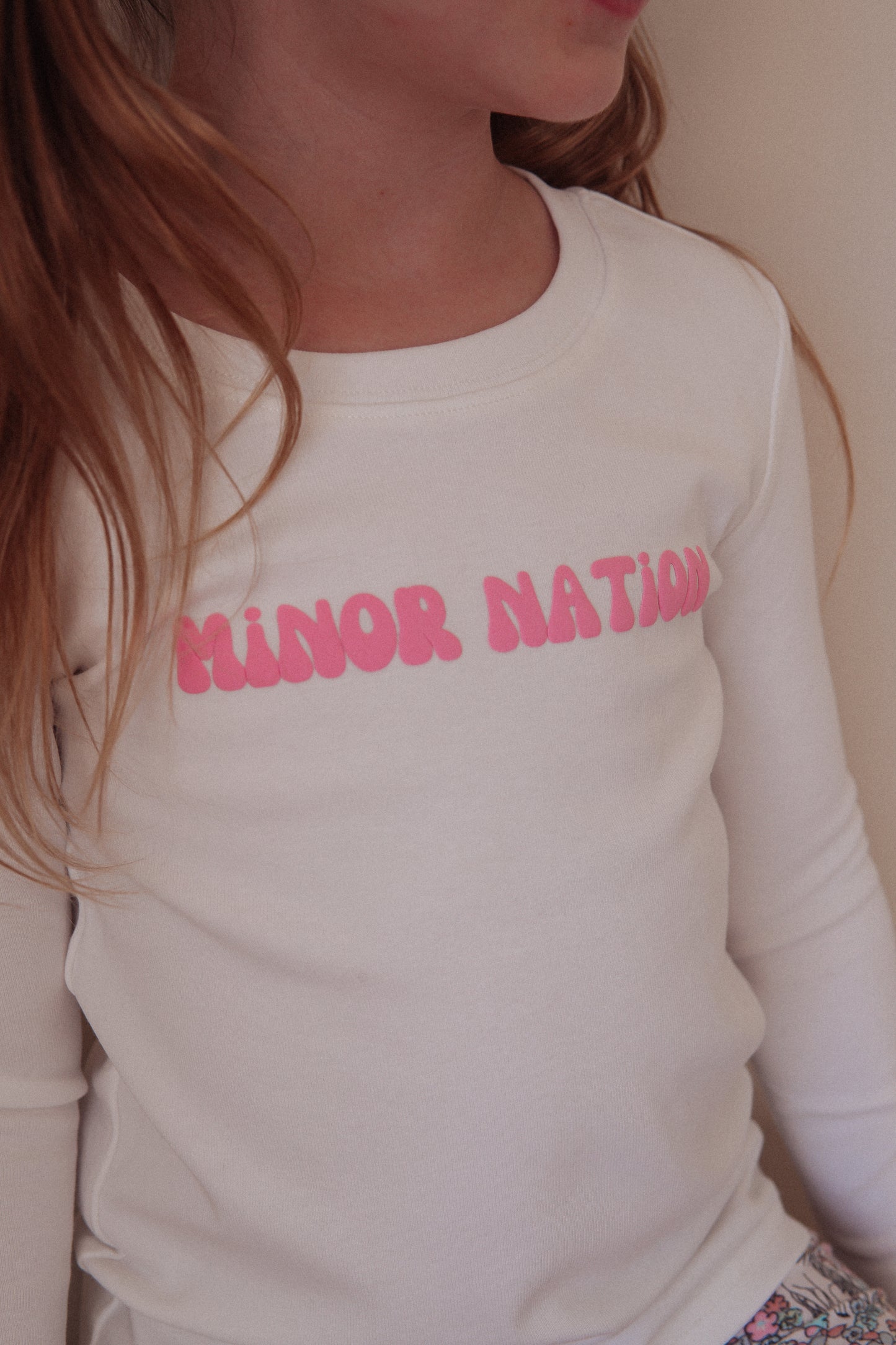 Girls Elite Long Sleeve Top White