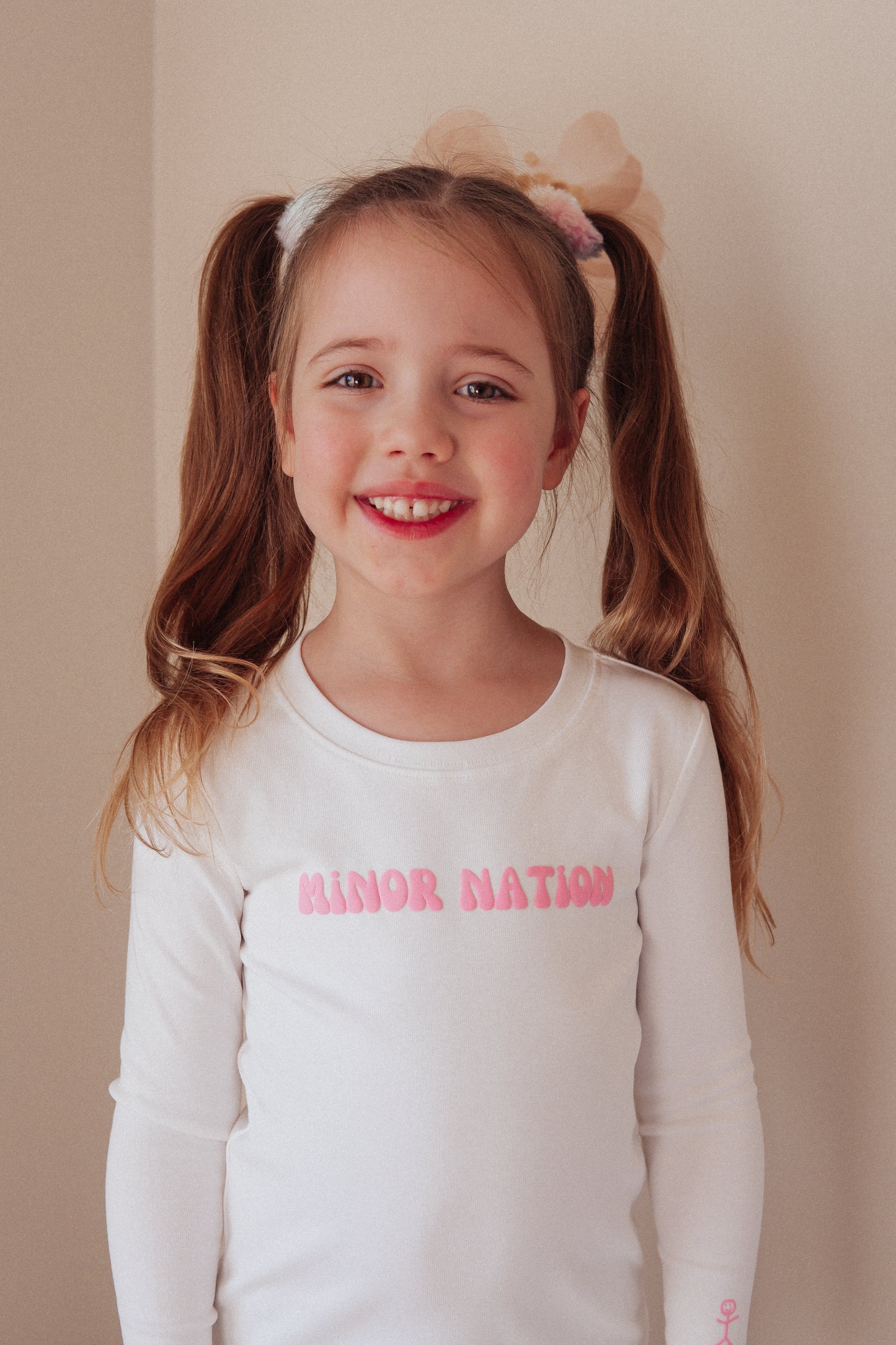 Girls Elite Long Sleeve Top White