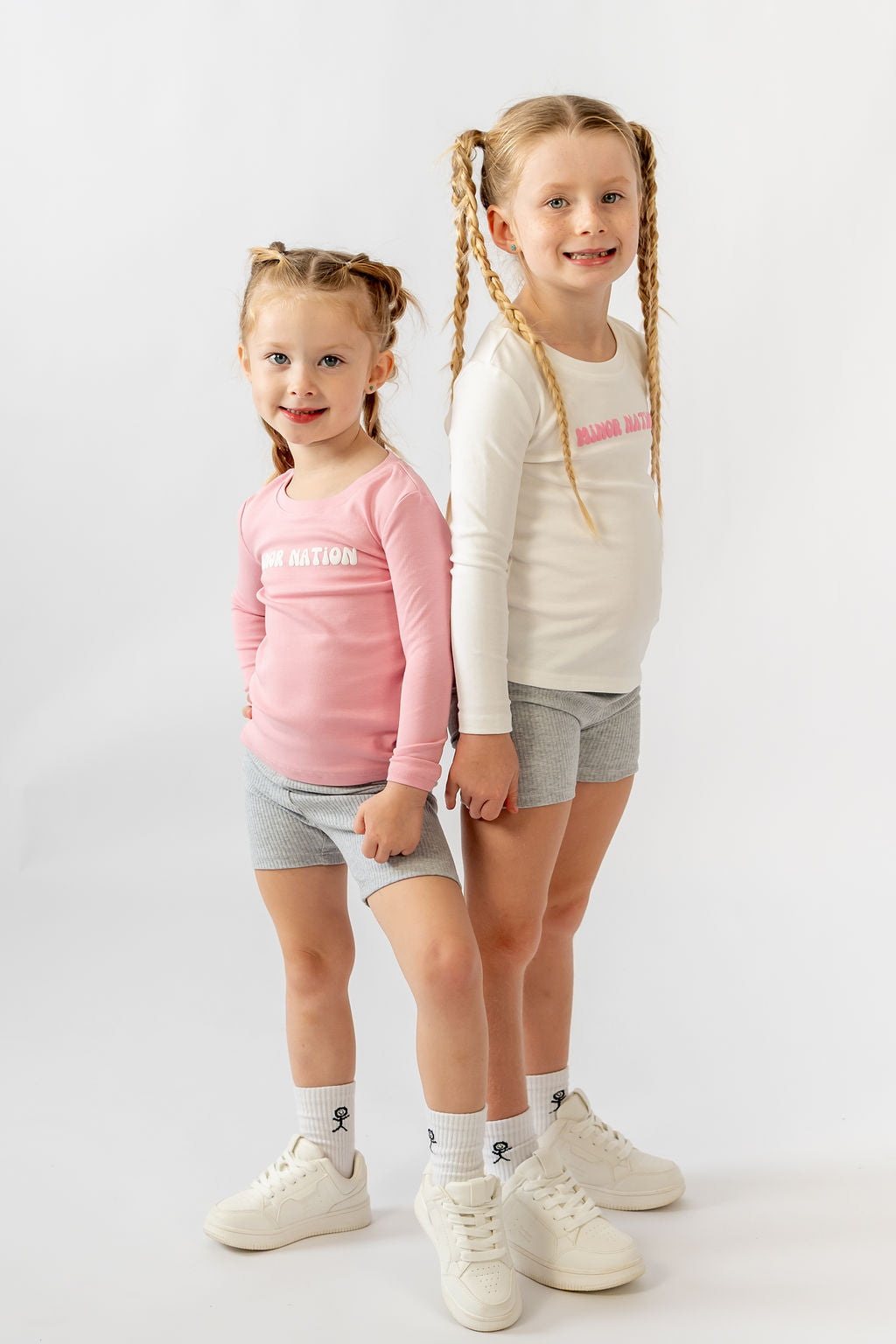 Product photo of Girls Elite Long Sleeve Top in Whitelaw